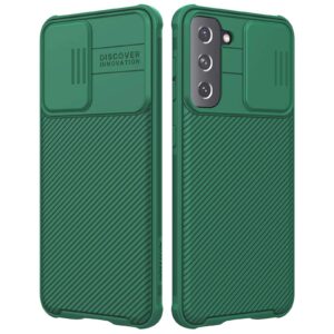 cloudvalley for samsung galaxy s21 case with camera cover, full-body protective & slim fit, camera protection case only for samsung galaxy s21 5g 6.2 inch (2021 release)-green