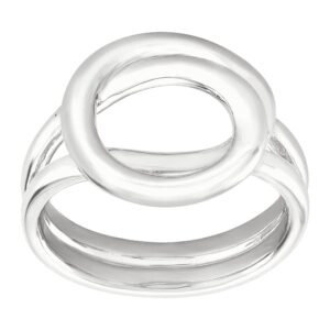 silpada 'karma swirl' ring in sterling silver, size 8, size 8