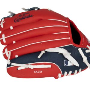 Rawlings MLB Team Logo Youth Glove Series, St. Louis Cardinals, Navy, 10"