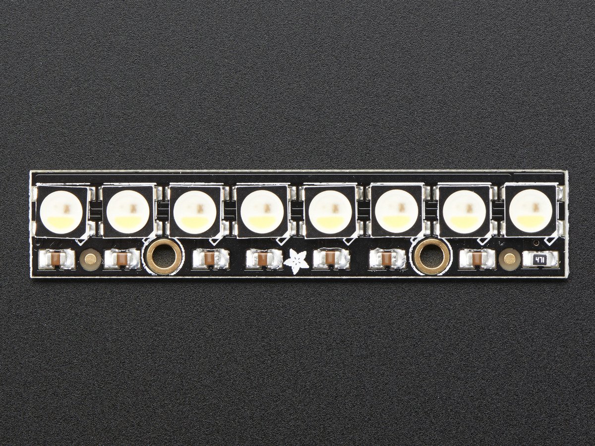 Adafruit Industries NeoPixel Stick - 8 x 5050 RGBW LEDs - Cool White - ~6000K