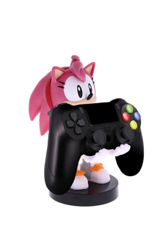 Exquisite Gaming: SEGA: Amy Rose - Original Mobile Phone & Gaming Controller Holder, Device Stand, Cable Guys, Sonic the Hedgehog Licensed Figure