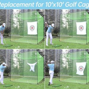 Golf Practice Hitting Nets for Backyard Driving Indoor Use Heavy Duty Practice Golf Driving Nets for Backyard Premium Portable Golf Impact Nets Cages with Frame and Net for Men