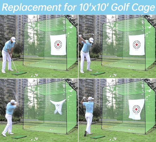 Golf Practice Hitting Nets for Backyard Driving Indoor Use Heavy Duty Practice Golf Driving Nets for Backyard Premium Portable Golf Impact Nets Cages with Frame and Net for Men