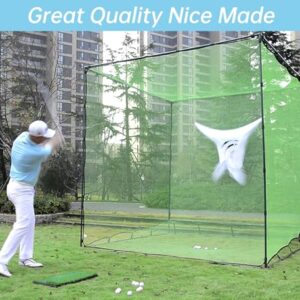 Golf Practice Hitting Nets for Backyard Driving Indoor Use Heavy Duty Practice Golf Driving Nets for Backyard Premium Portable Golf Impact Nets Cages with Frame and Net for Men