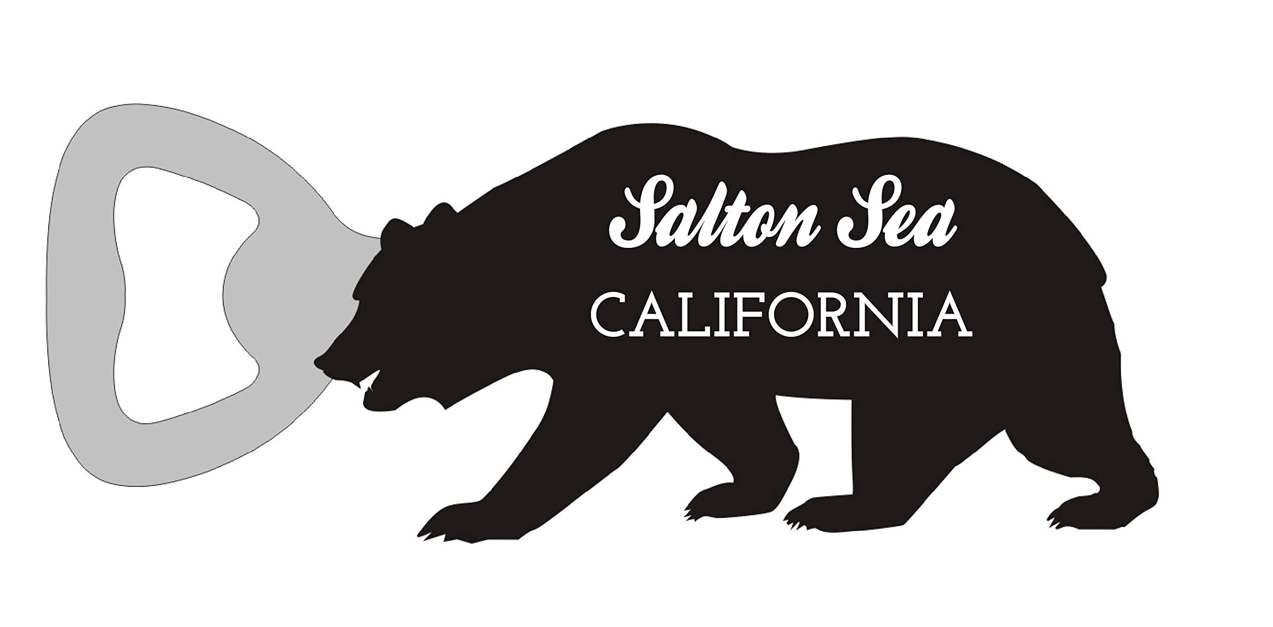 Salton Sea California Camping Souvenir Bear Bottle Opener