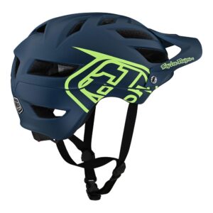 Troy Lee Designs Adult | All Mountain | Mountain Bike Half Shell A1 Helmet Drone (Marine/Green, MD/LG)