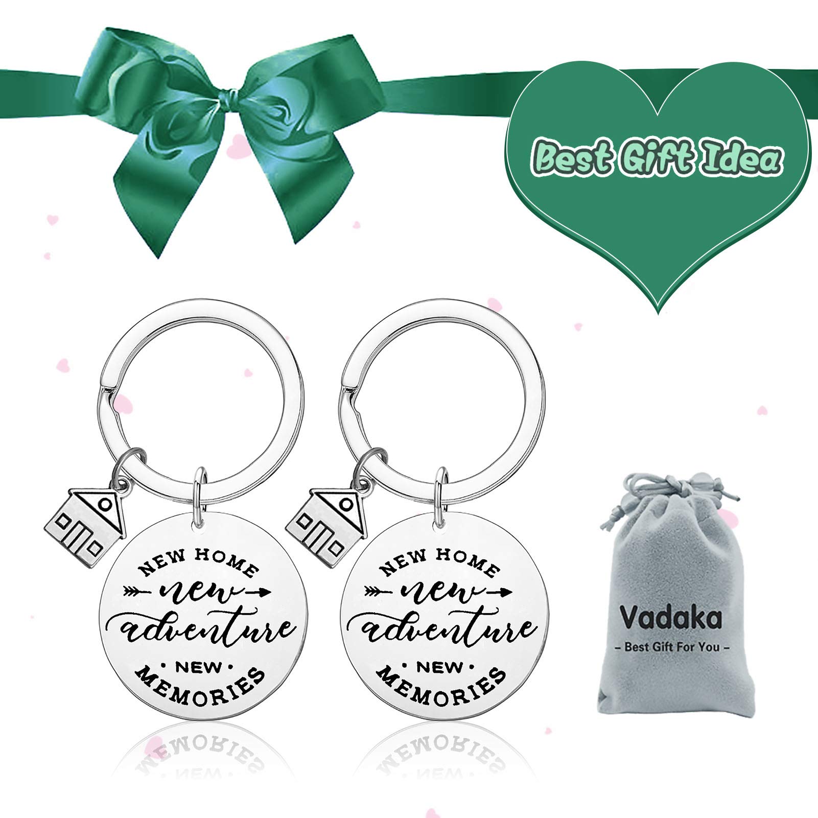 Vadaka for 2024 New Home Keychain Gift Housewarming Gift Realtor Closing Gift for New Homeowners First Home Gift New Neighbor Gift New House Keychain Keyring for New Home Owners