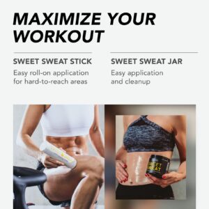 Sports Research Sweet Sweat Workout Enhancer Roll-On Gel Stick, Tropical - Makes You Sweat Harder and Faster, Use with Sweet Sweat Waist Trimmer