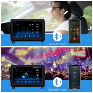 YULU Android 10 Car Stereo Head Unit for Toyota Tundra 2007 to 2013 and Sequoia 2008 to 2018 Car Radio GPS Navigation Multimedia Player with Carplay/Bluetooth