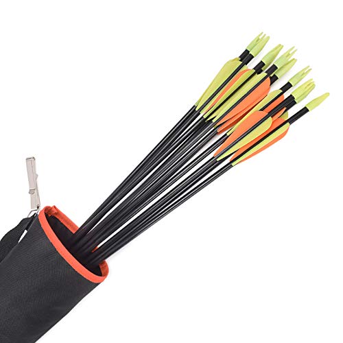 SZEO Archery Back Arrow Quiver Holder - Adjustable Quivers for Arrows for Bow Hunting and Target Practicing Youth and Adults