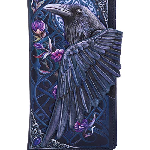 Nemesis Now Embossed Purse, Gothic Wallet, 18.5cm - Ravens Flight