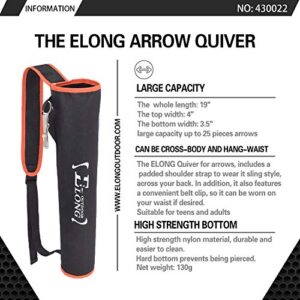 SZEO Archery Back Arrow Quiver Holder - Adjustable Quivers for Arrows for Bow Hunting and Target Practicing Youth and Adults