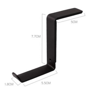 Hemobllo 1pc Headphone Hook Headphone Desk Hook Headphone Hanger Hook Headphone Stand Mount Computer Stand for Desktop Tower Desktop Computer Stand Door Metal Wall-Mounted Wall Clip