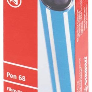 STABILO Premium Fibre-Tip Pen Pen 68 - Pack of 10 - Rust Red