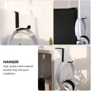 Hemobllo 1pc Headphone Hook Headphone Desk Hook Headphone Hanger Hook Headphone Stand Mount Computer Stand for Desktop Tower Desktop Computer Stand Door Metal Wall-Mounted Wall Clip