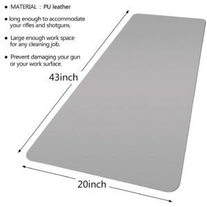 PHILSKY Gun Cleaning Pad,Large Gun Cleaning Mat-43"x20",Waterproof/Durable - Protects Surfaces/Oil & Solvent Resistant