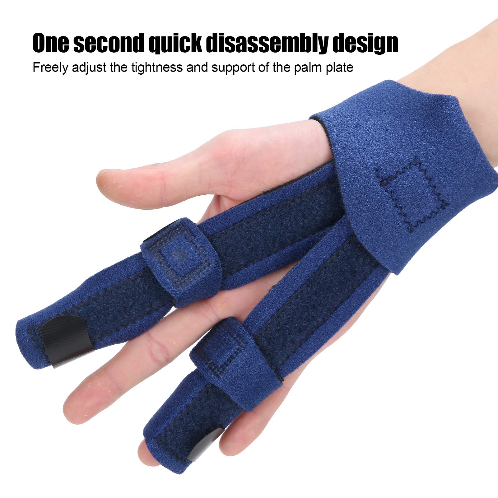 ZJchao Finger Splint, Comfortable Finger Brace Support for Broken Fingers Sprains Pain Relief Mallet Injury Arthritis Tendonitis, Left or Right Hand