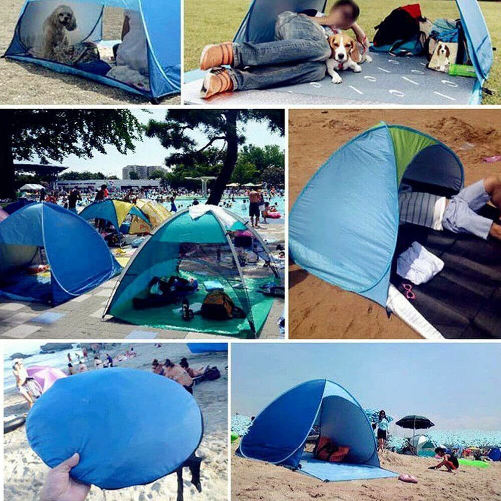 Pop Up Portable Beach Canopy UV Sun Shade Shelter Triangle Outdoor Camping Tent