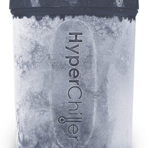 HyperChiller HC2BG Patented Iced Coffee/Beverage Cooler, NEW, IMPROVED,STRONGER AND MORE DURABLE! Ready in One Minute, Reusable for Iced Tea, Wine, Spirits, Alcohol, Juice, 12.5 Oz, Slate Blue