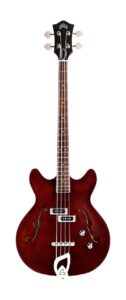 guild guitars starfire i bass semi-hollow body double-cut bass, vintage walnut, newark st. collection