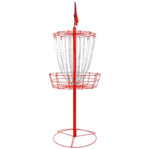 Remix Double Chain Practice Basket for Disc Golf - Red