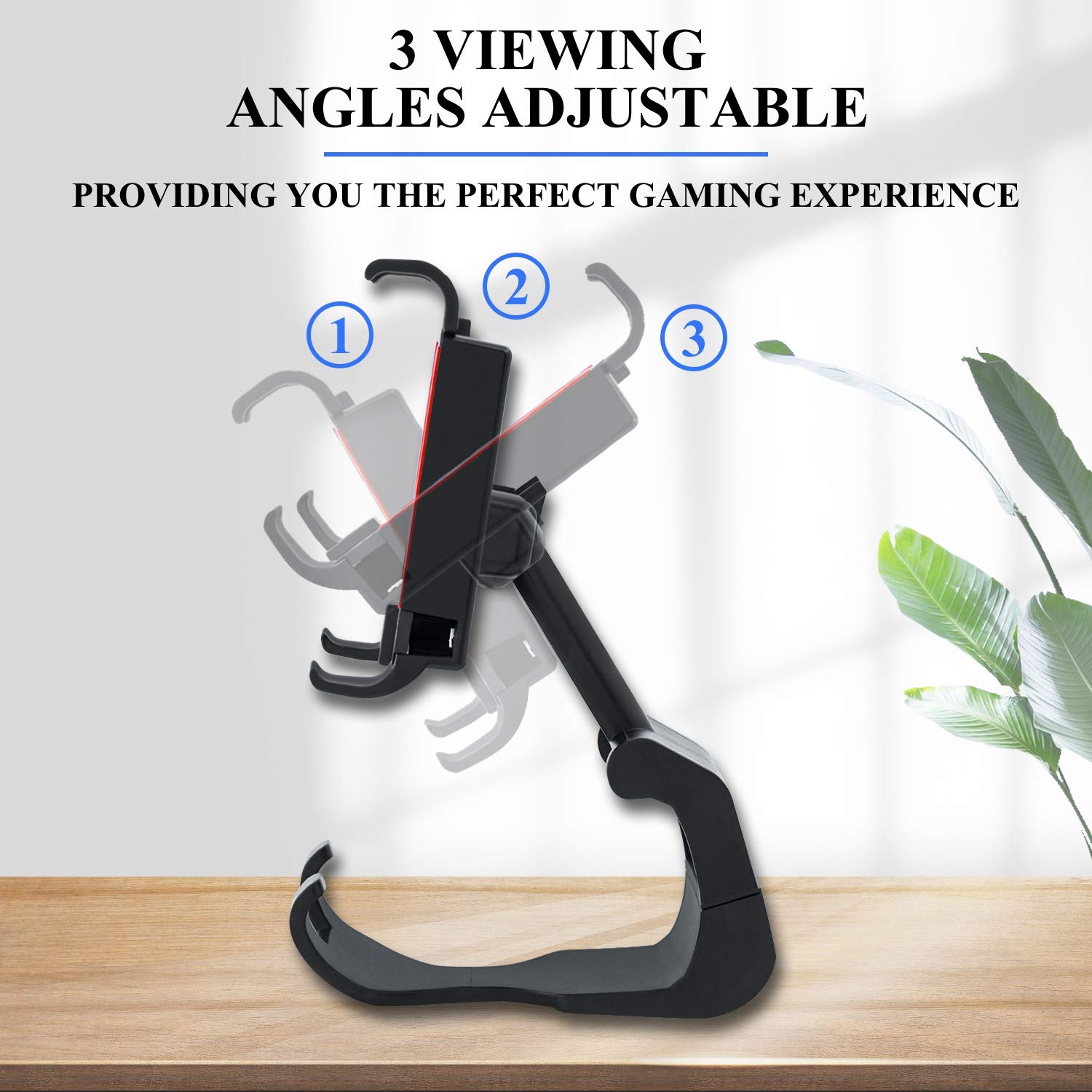 Wigearss Mounting Clip for N Switch Pro Controller Clip Clamp Holder Mount Angle Adjustable Gaming Handle Bracket for n-Switch pro