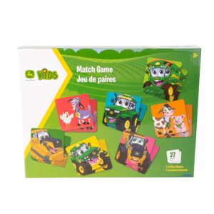 John Deere Kids Matching Game - Farm Themed Memory Game for Toddlers and Kids - John Deere Toys - Preschool Games and Learning Activities - 27 Matches - Ages 3 Years and Up