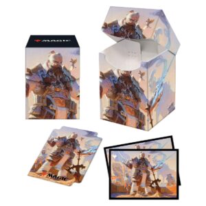 osgir, the reconstructor, strixhaven pro 100+ deck box and 100ct sleeves featuring lorehold for magic