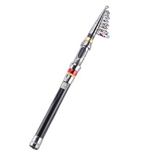 Vbestlife Telescopic Fishing Rod Carbon Fiber Sea Fishing Rod for Bass Trout Fishing for Saltwater & Freshwater(3.6m) Fishing Rods And Accessories