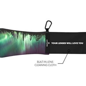 GOGGLESOC Sunnysoc Sunglasses Bag with Cleaning Cloth and Carabiner