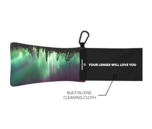 GOGGLESOC Sunnysoc Sunglasses Bag with Cleaning Cloth and Carabiner