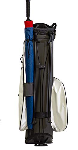 Club Champ Waterproof Stand Golf Bag, White/Black (JR989)