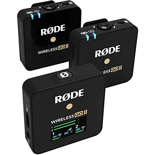 Rode Wireless GO II 2-Person Compact Wireless Mic System/Recorder Bundle with 2X Lavalier GO Omnidirectional Lavalier Mic