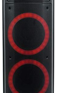 Rockville Go Party ZR10 Dual 10" Portable Wireless LED Bluetooth Speaker+UHF Mic