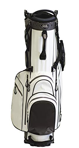 Club Champ Waterproof Stand Golf Bag, White/Black (JR989)