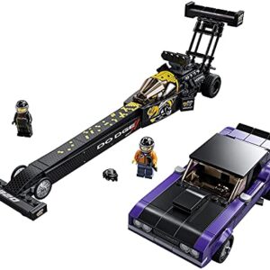 LEGO Speed Champions Mopar Dodge//SRT Top Fuel Dragster and 1970 Dodge Challenger T/A 76904 Building Toy; New 2021 (627 Pieces)