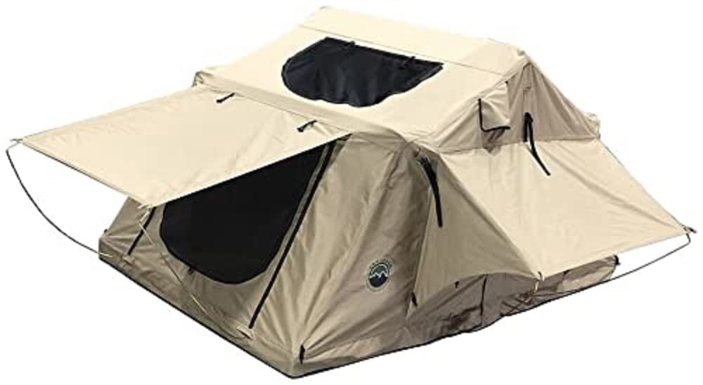 Overland Vehicle Systems TMBK Roof Top Tent Annex Green Base with Black Floor & Travel Cover