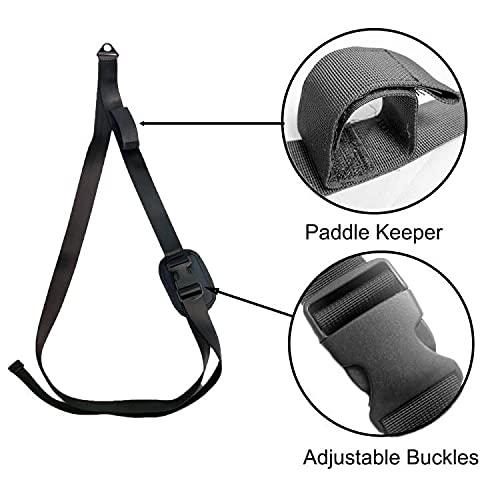 DEEALL Kayak Carry Strap Portable Stand up Surfboard Shoulder Strap Paddleboard Canoe SUP Carring Strap Adjustable Nylon Carry Belt