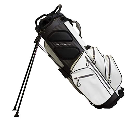 Club Champ Waterproof Stand Golf Bag, White/Black (JR989)