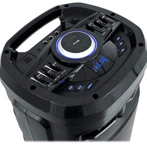 Rockville Go Party ZR10 Dual 10" Portable Wireless LED Bluetooth Speaker+UHF Mic