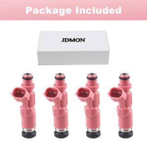 JDMON Compatible with Fuel Injector Toyota Tacoma 2.4L 2.7L 1999 2000 2001 2002 2003 2004 4Runner 2.7L 1998-2000 Replace 23250-75080 Pack of 4