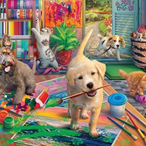 Ravensburger Cute Crafters - Large Format Jigsaw Puzzle for All Ages | 750 Unique Pieces | Softclick Technology for Perfect Fit | FSC Certified | Ideal for Brain Game & Educational Fun