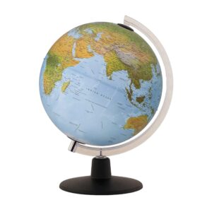 Waypoint Geographic Amazing Earth 2-in-1 Globe with Augmented Reality, 10” Illuminated World Globe, Smart Interactive Globe with Stand, Blue Ocean