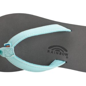 Rainbow Sandals Kid's Grombow's Soft Top Rubber w/Neoprene Narrow Aqua Narrow Strap, Grey, Kid's 13-01 B(M) US