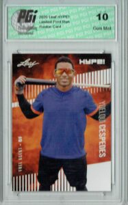 yoelqui cespedes 2020 leaf hype! #42 only 5000 made rookie card pgi 10