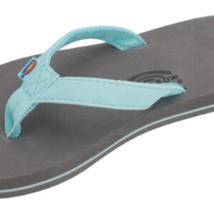 Rainbow Sandals Kid's Grombow's Soft Top Rubber w/Neoprene Narrow Aqua Narrow Strap, Grey, Kid's 13-01 B(M) US