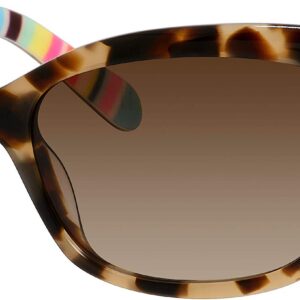 Kate Spade New York Johanna/S XNZ 53MM Camel Tortoise Tripe/Brown Gradient Rectangular Sunglasses for Women + BUNDLE with Designer iWear Eyewear Kit