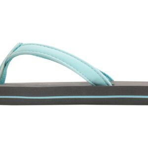 Rainbow Sandals Kid's Grombow's Soft Top Rubber w/Neoprene Narrow Aqua Narrow Strap, Grey, Kid's 13-01 B(M) US