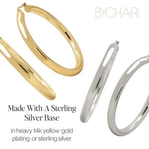 BYCHARI Large Sade Hoops