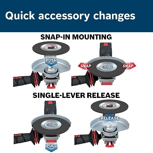 BOSCH MGX0600 6 In. X-LOCK Backing Pad with X-LOCK Clip - Medium Hardness, Use with Fiber Discs, for Applications in Metal Surface Finishing, Weld Blending, Rust Removal